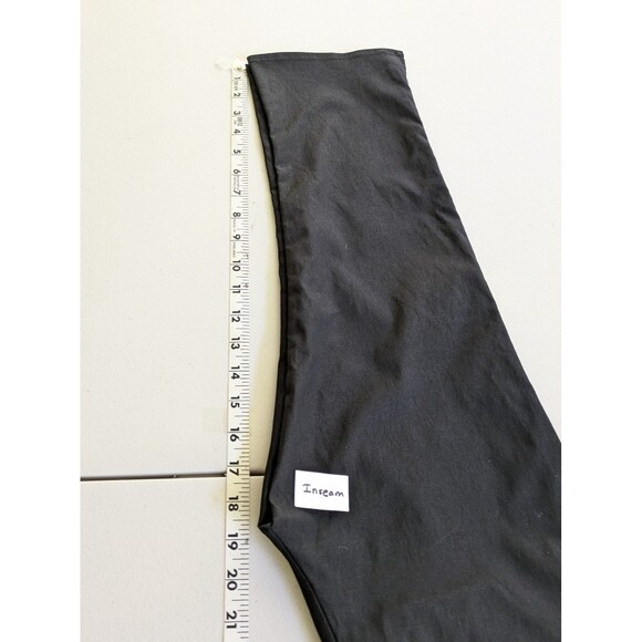 NWT White Fox Day for It Capris Pants Black Size S Cropped Side Slit Stretchy - Picture 11 of 12